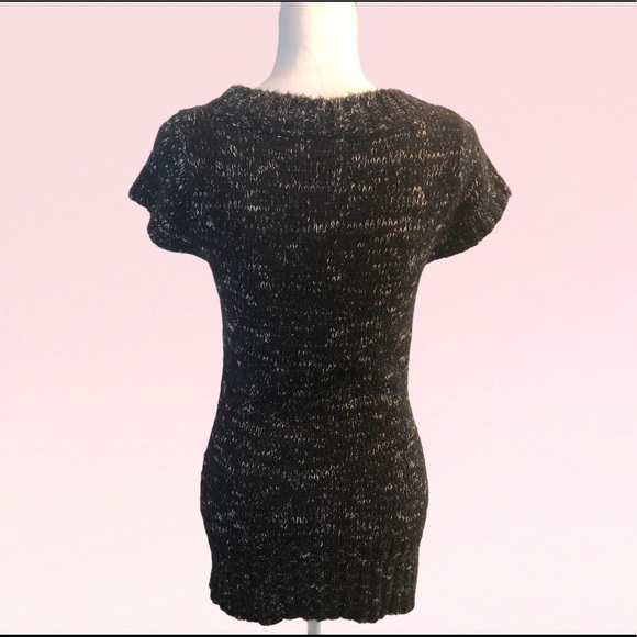 Dots Long Black Shortsleeved Sweater Or Dress! - Picture 4 of 7